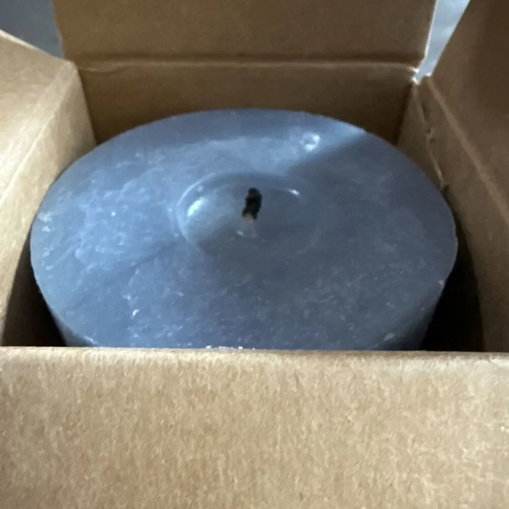 Root Timberline Pillar Candle Beeswax Williamsburg Blue 3”x6” 100+ Hours USA